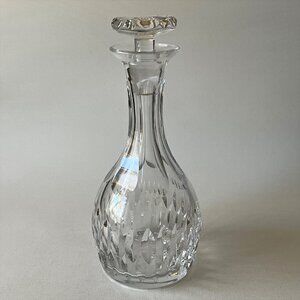 Atlantis Portugal Hand Blown Cut Lead Crystal Decanter w/ Stopper Heavy